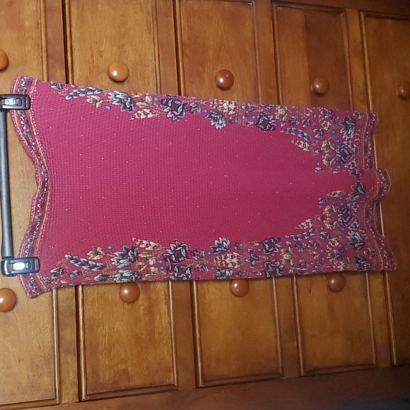 ANTHROPOLOGIE | Farm Rio Catalina Knit Pencil Skirt Womens Size Medium - Picture 5 of 9